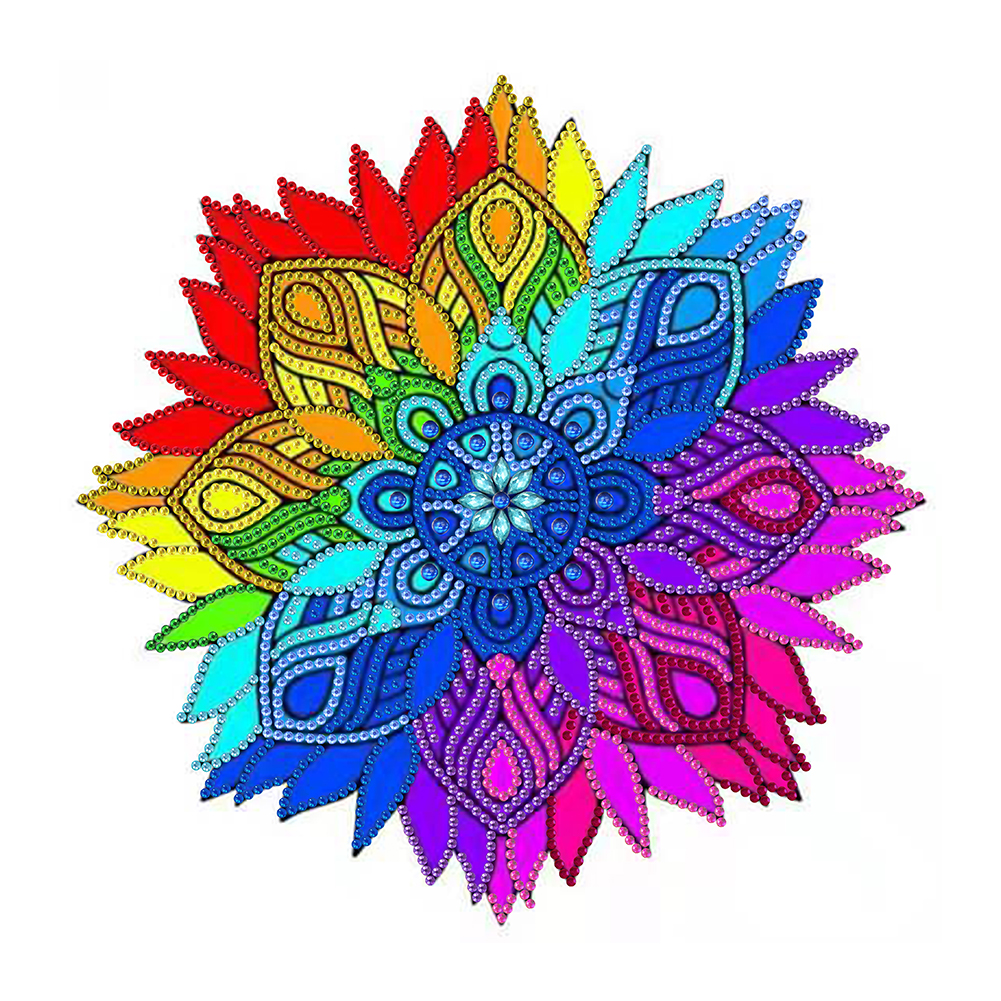 

30*30CM - Special Shaped Diamond Painting - Color Mandala, 501 Original