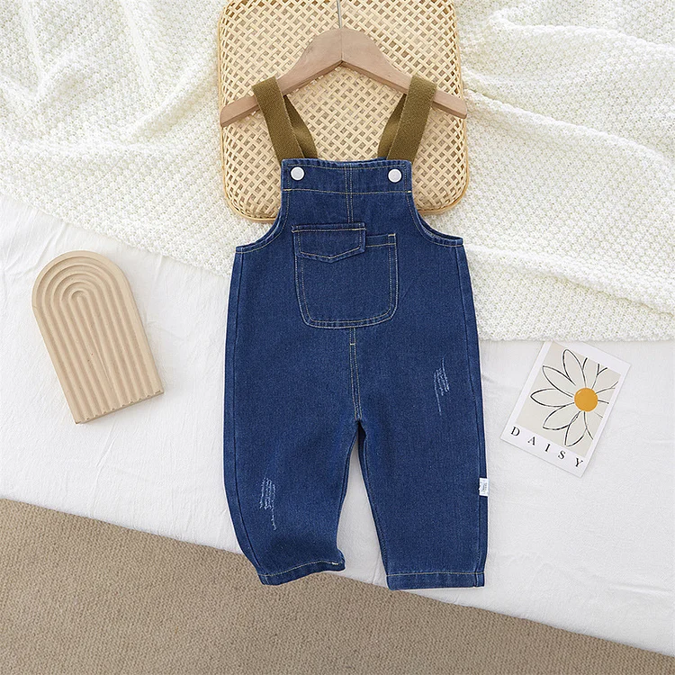 Baby Boy/Girl Denim Casual Overalls Romper