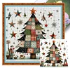 Xmas Tree-11CT Stamped Cross Stitch 50*50cm/19.69*19.69in