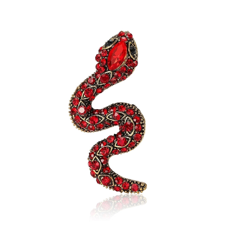 Retro Pin Snake Alloy Rhinestones Women’s Brooches