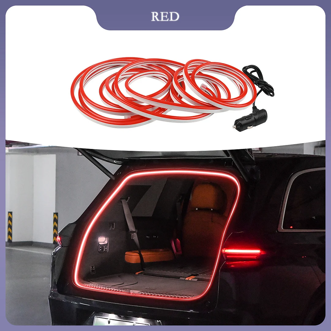 Car modified trunk LED light strip