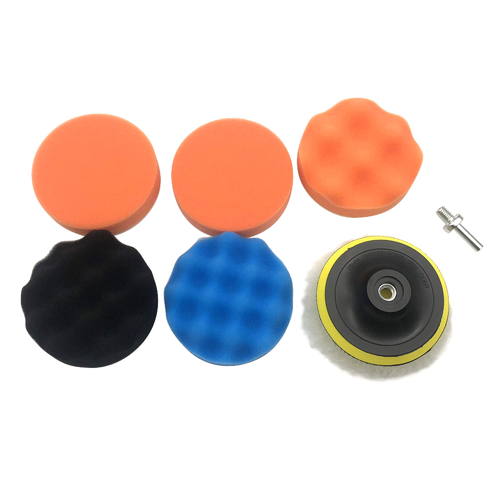 

7pcs 4 inch Polishing Buffing Pads with M10 Drill Adapter for Car Polisher, 501 Original