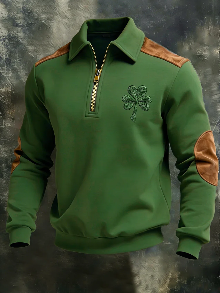 Men's Winter Retro Rugby Print Hooded Sweatshirt 