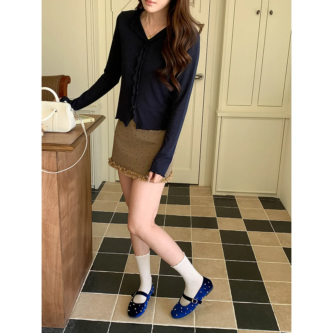 Sdrawing Sdrawing Morning With Chest Pad Temperament Generous Collar Slings Mid-Early Autumn New ZY1464