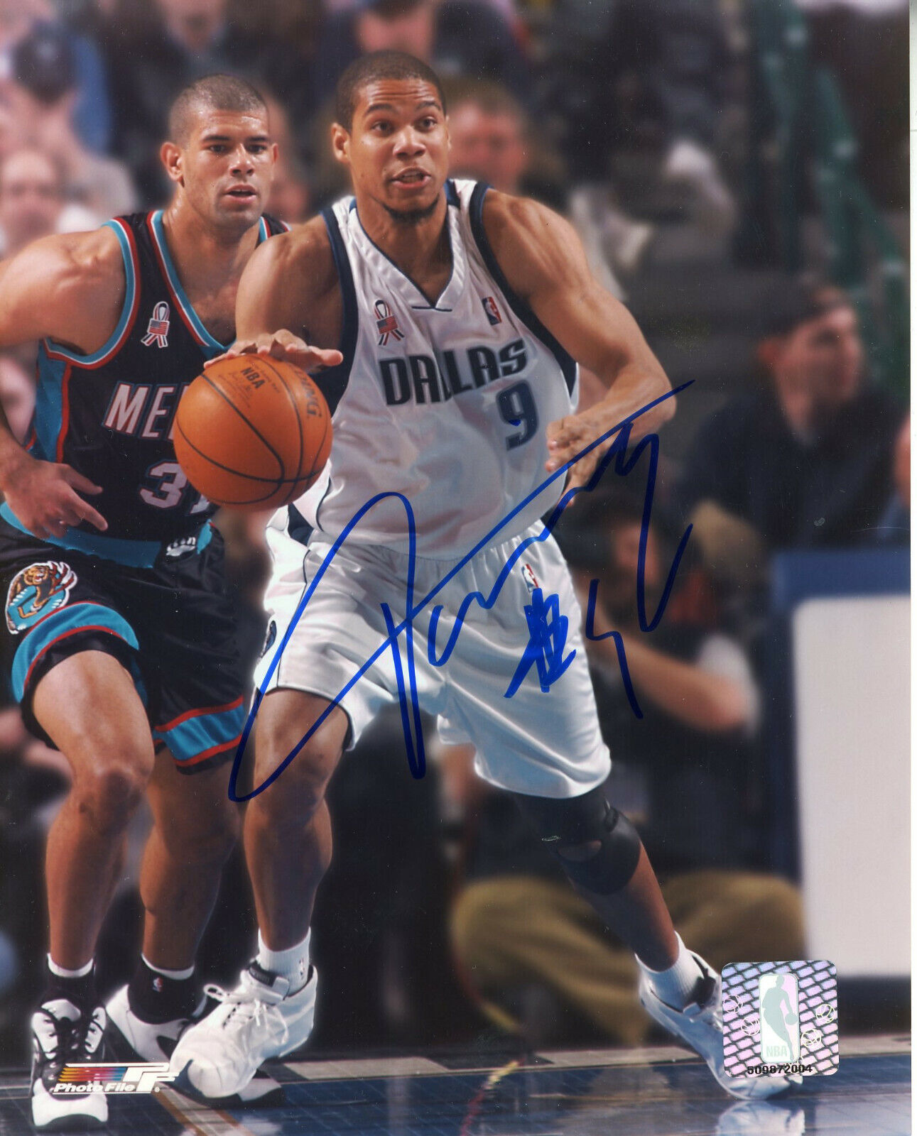 Tariq Abdul-Wahad Autographed 8x10 Dallas Maveicks#S1202