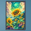 (40*60cm)DIY Full Round Drill Diamond Painting-Sunflower