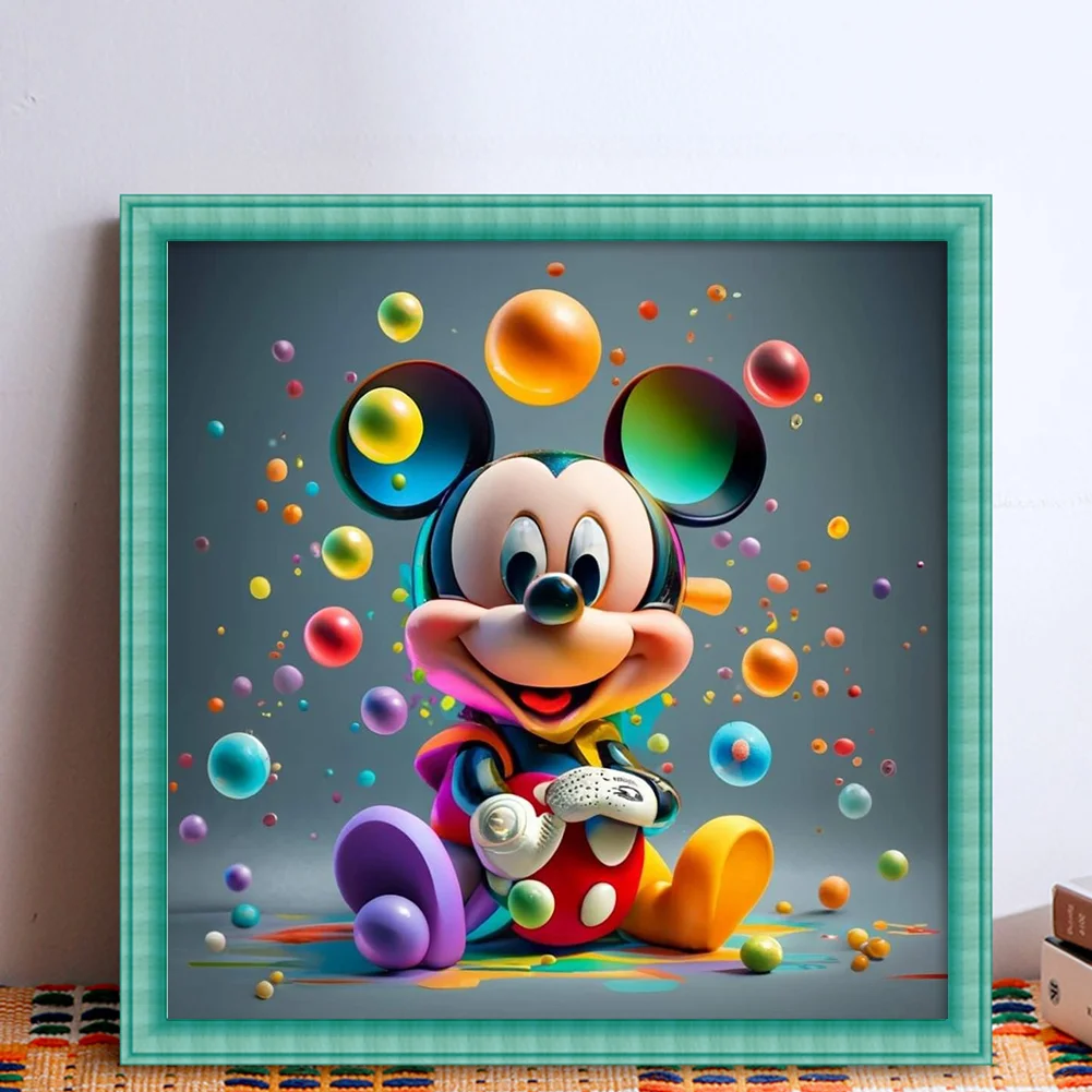 11CT Full Stamped Cross Stitch - Mickey(Canvas|40*40CM)