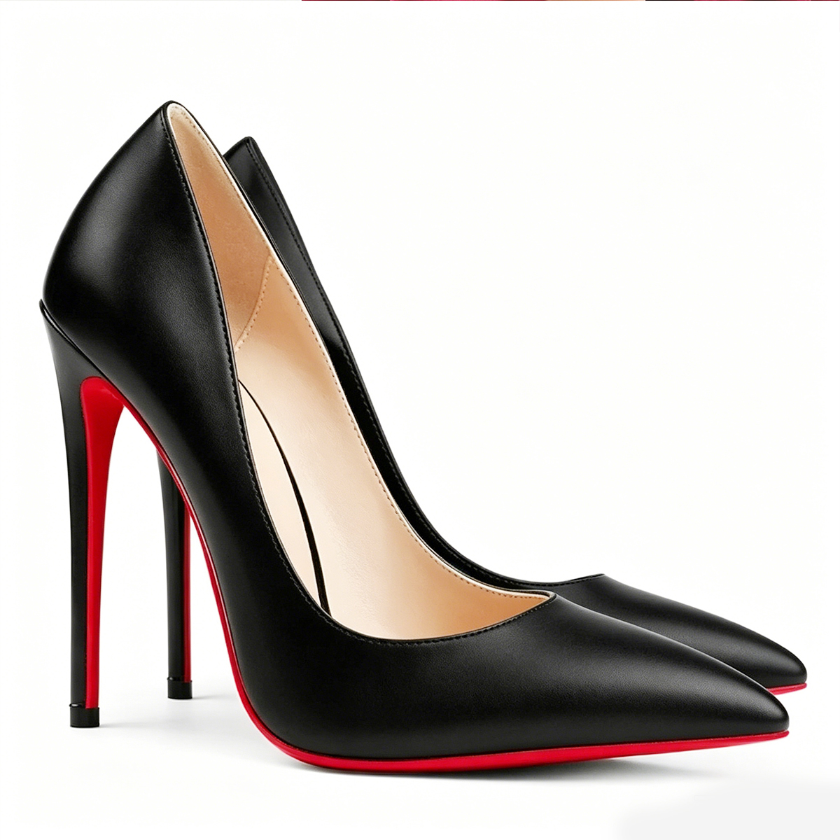 120mm Women's Red Bottom High Heels Party Wedding Matte Pumps-MERUMOTE