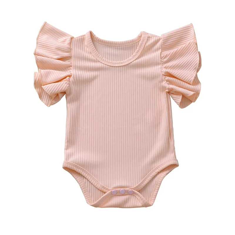 2020 Newborn Set Body Suit Baby Girl Cotton Short Sleeve Bodysuit Clothes Set Sunsuit Infant Clothing
