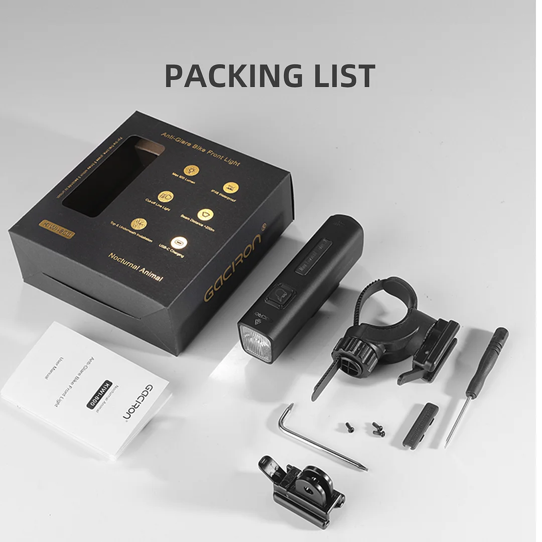 KIWI-800 Anti-Glare Bike Front Light