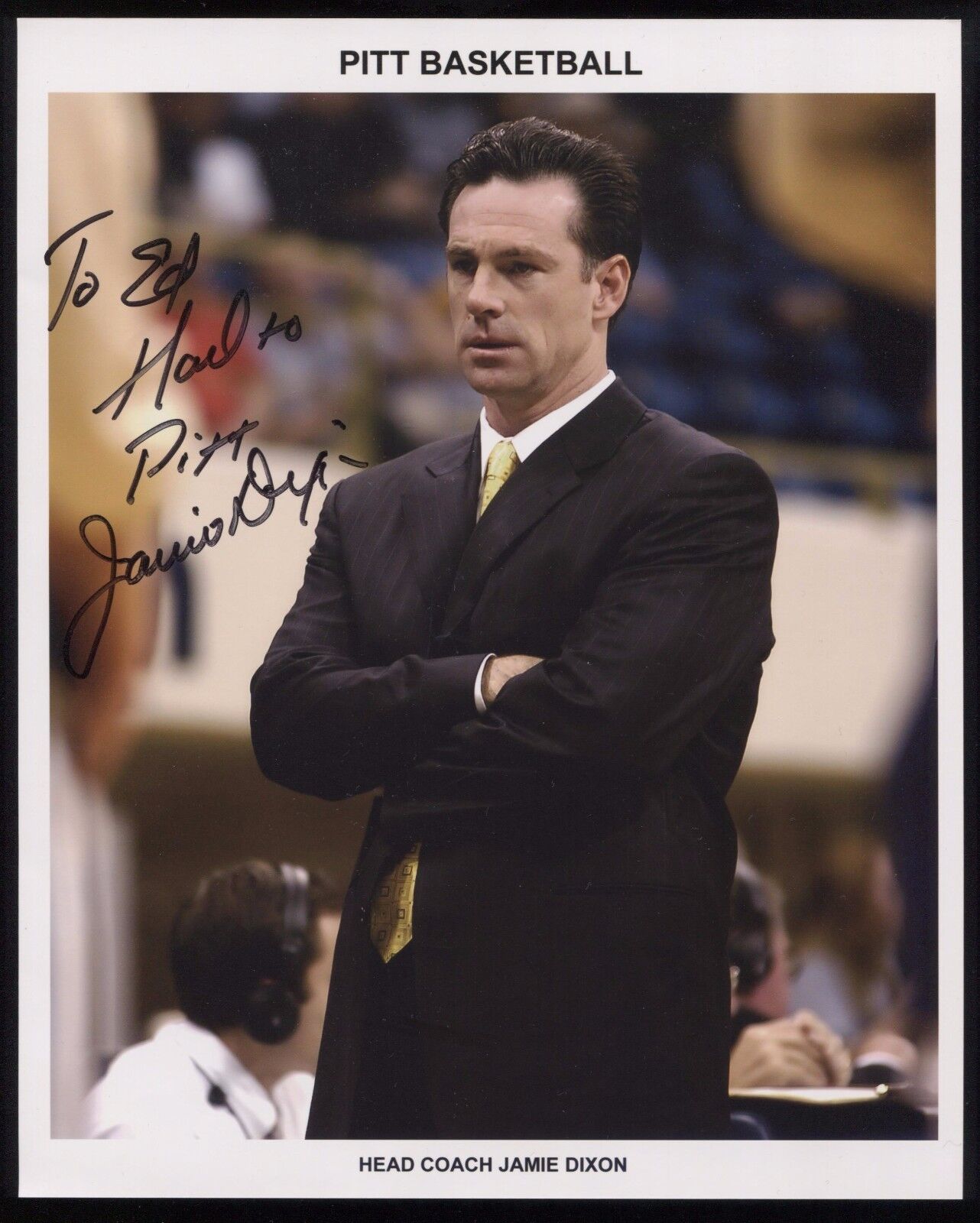 Jamie Dixon Signed 8x10 Photo Poster painting College NCAA Basketball Coach Autographed