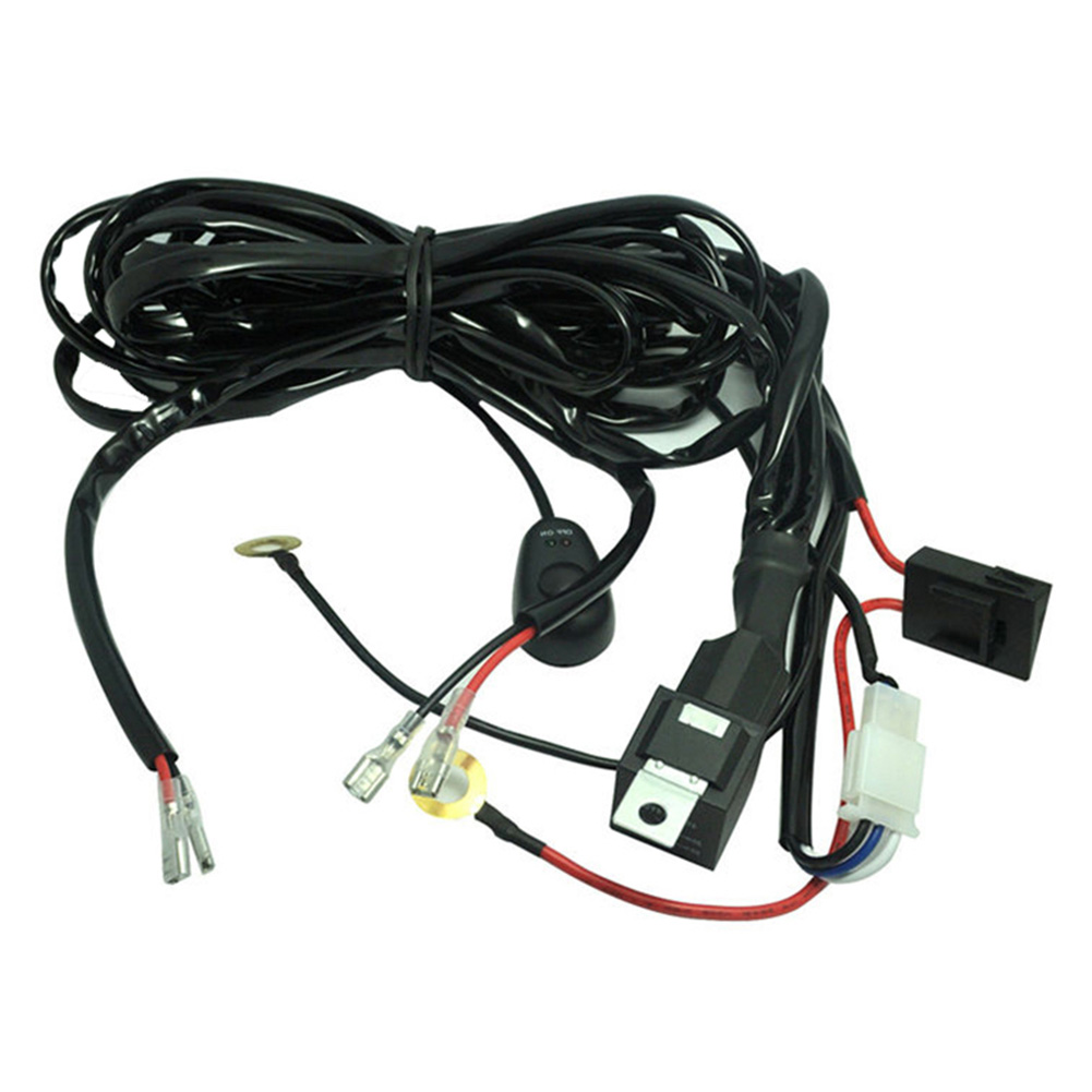 

3m LED Light Bar Wiring Harness Kit 2-Lead On/Off Switch 40A Relay 30A Fuse, 501 Original