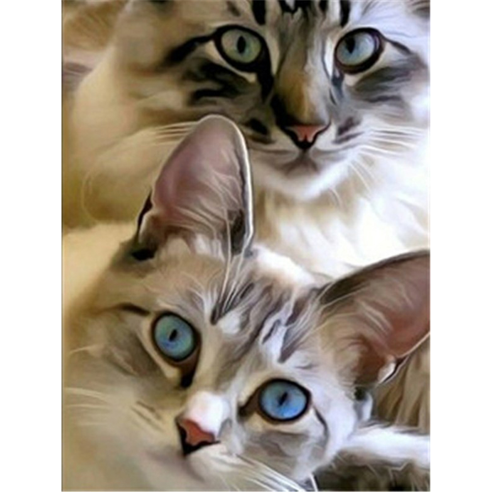 

(Multi-Size) Cat - Round/Square Drill Diamond Painting - 30*40CM, Round diamond, 501 Original