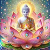 Bouddha Rosette-Perceuse Ronde Peinture Diamant-50*50CM