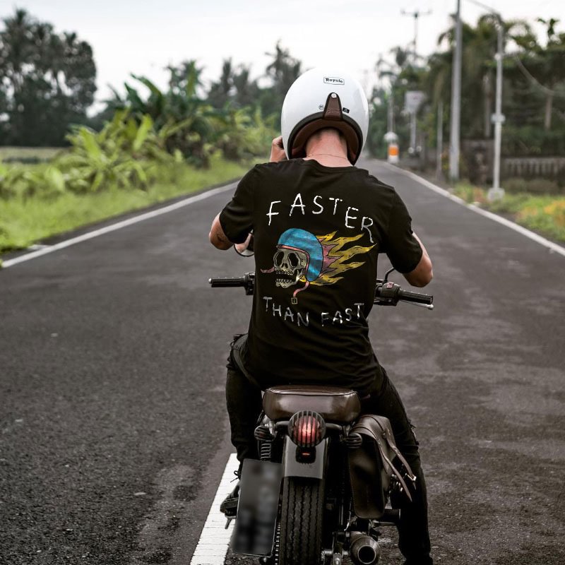 UPRANDY Faster Than Fast Printed Men's T-shirt -  UPRANDY