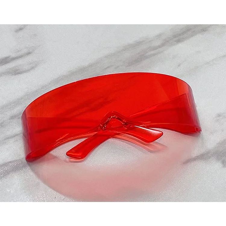 Kakacloud New Colorful Popular All-in-one Style Sunglasses Women Fashion Future Sun Glasses Hip Hop Party Prom Glasses UV400 Eyewear