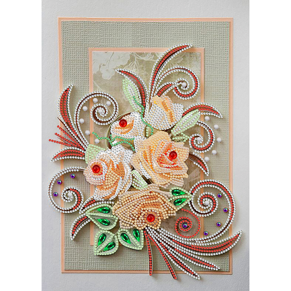 

Flower Quilling Paper - Special Shaped Diamond Painting - 30*40CM, 501 Original