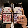 Luxury Butterfly Pattern Ring Holder Protective Case For Samsung Galaxy Z Flip4 Flip3 5G