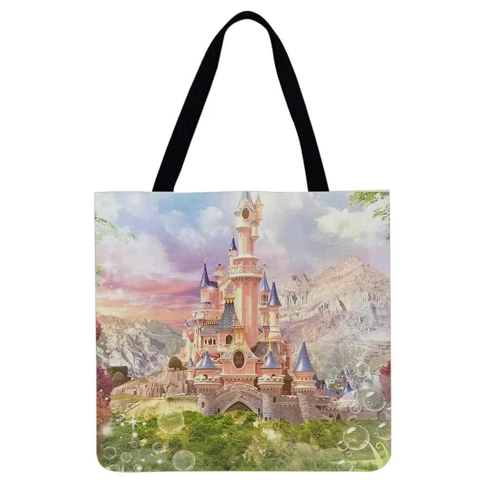 Linen Tote Bag -  Castle