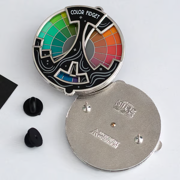Color Fidget Enamel Pin