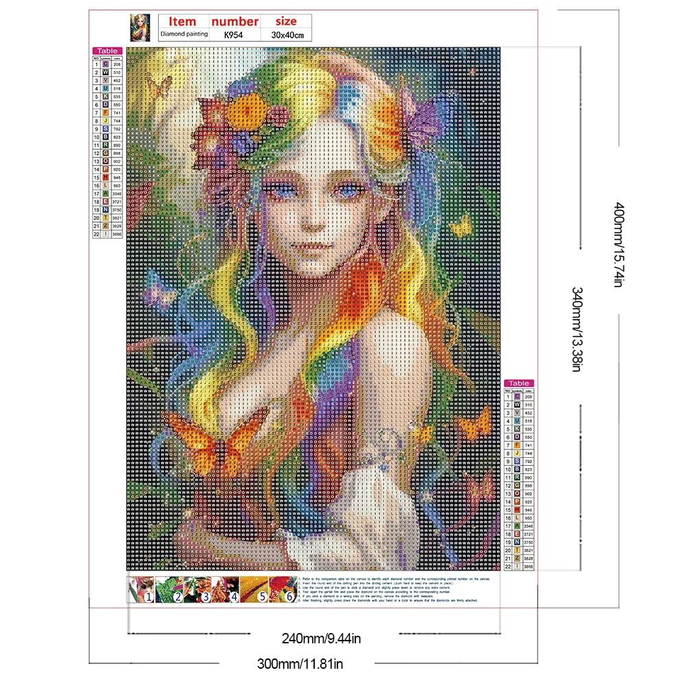 Diamond Painting - Full Round Drill - Elf Girl(Canvas|30*40cm)