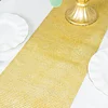 10"x108" Shiny Gold Crystal Rhinestone DIY Table Runner, Diamond Mesh Ribbon Bling Roll