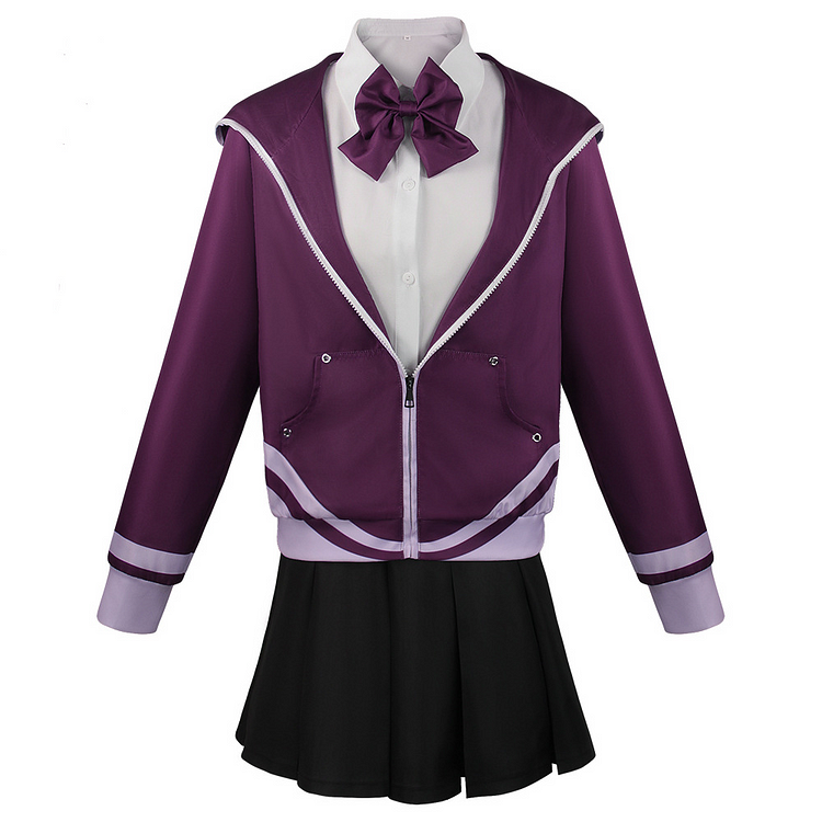 SSSS.GRIDMAN Akane Shinjo Purple Uniform Set Outfits Cosplay Costume Halloween Carnival Suit