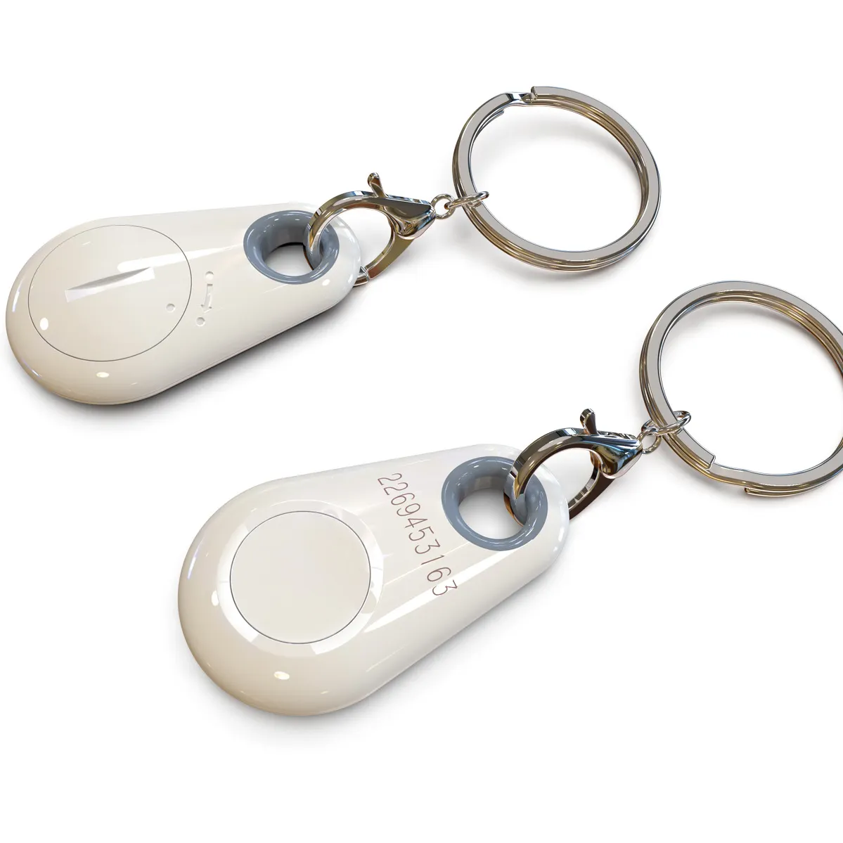 Long Range 2.4Ghz+IC RFID Active Keychain Tag with Logo Printed For Employees 7