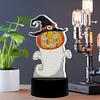 DIY Diamond Painting 7 Color Night Light Lamp Home Decoration Ornament Gift Kit(Halloween Ghost)