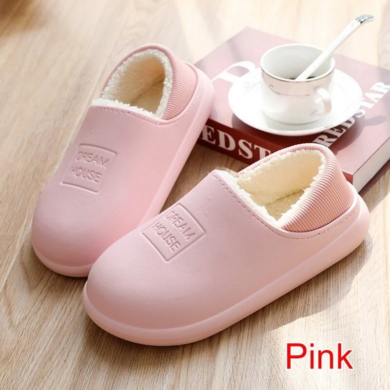 Women Slippers 2021 Waterproof Non-Slip Warm Flats Plush Home Shoes Women's Autumn Shoes Comfor Slip-On Indoor Women's Shoes