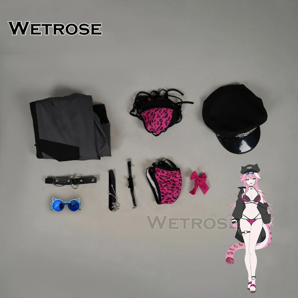 [Pre-Order] Wetrose Hololive Holonatsu Paradise Raora Panthera Summer Swimwear Cosplay Costume Bikini