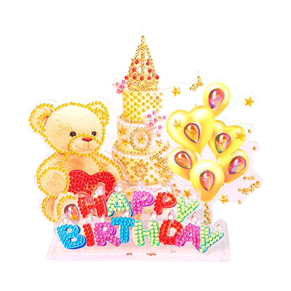 

Happy Birthday Bear- 5D DIY Craft-Sticker, 501 Original