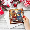 6pcs DIY Diamond Painting Grußkarte Set für Urlaub Segen Weihnachtsgeschenk