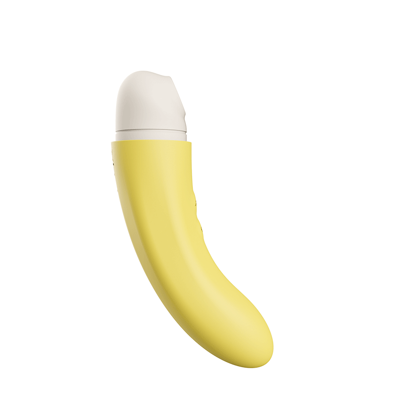 Banana Two-In-One 7 Intense Suction Lady Vibration Sucking Simulation Penis Sex Toy