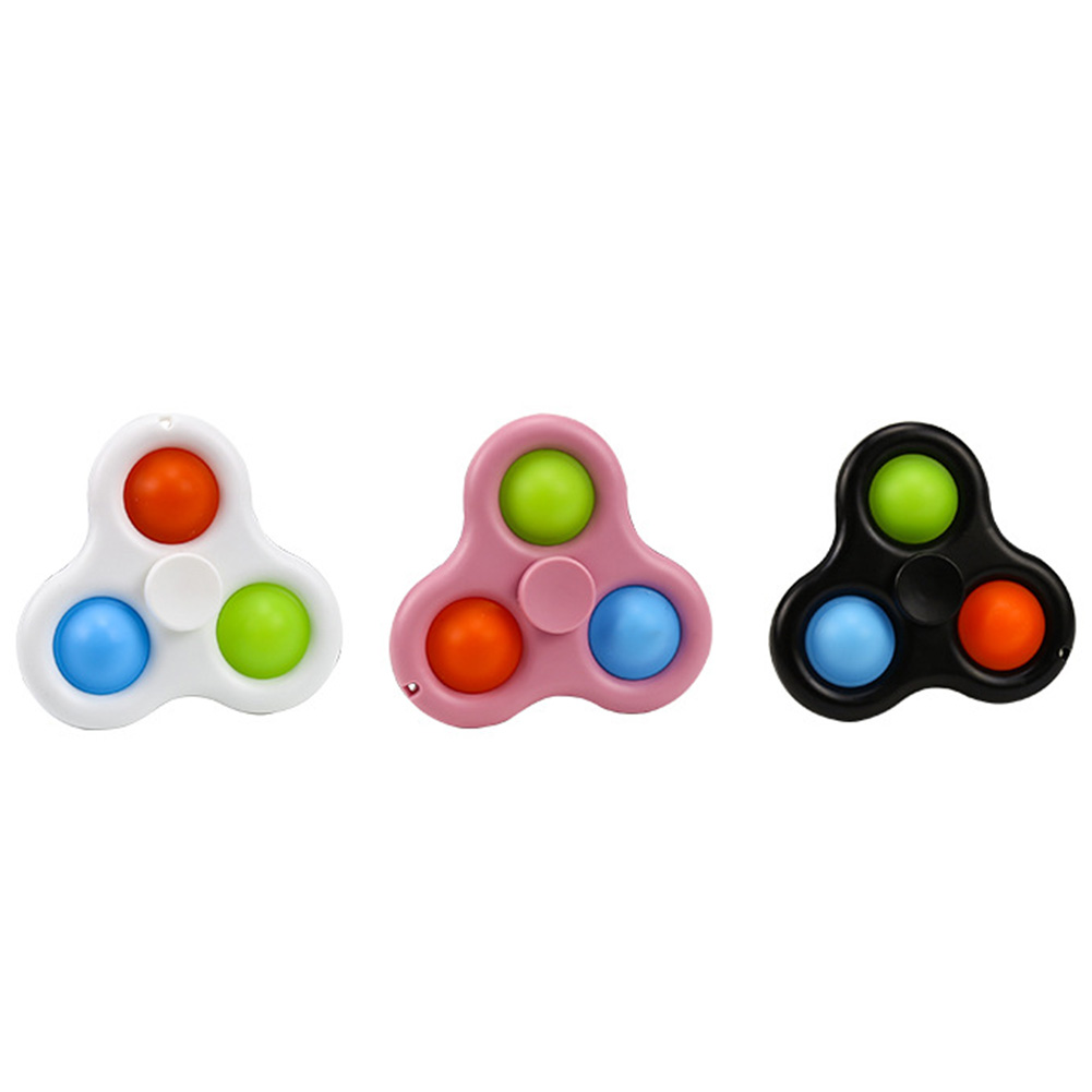 

Dimple Fidget Toys Anti-stress Keyring Push Bubble Decompression Game Board, White, 501 Original