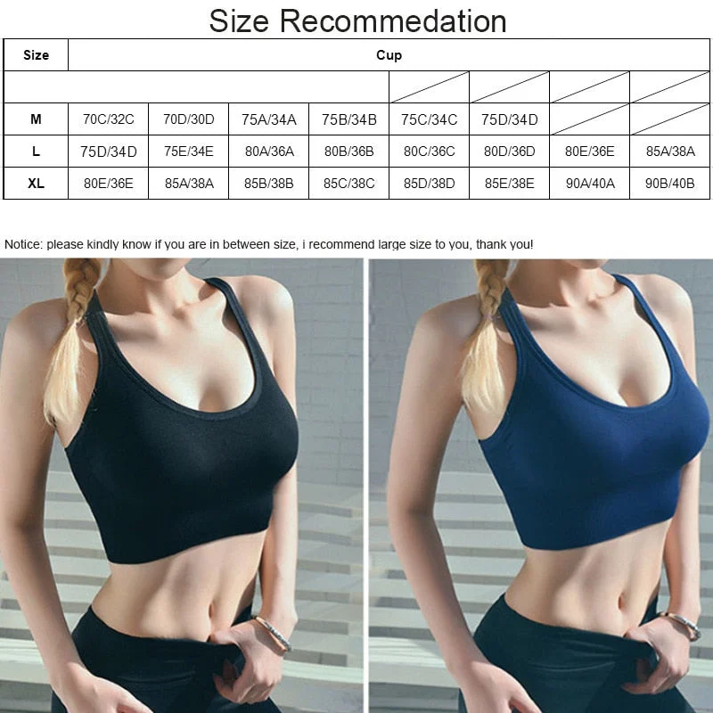 1/2PCS Women Bra Sexy Push Up Bras Fitness Seamless Bralette Female Brassiere Tank Tops Gather Shockproof Pad Underwear Lingerie