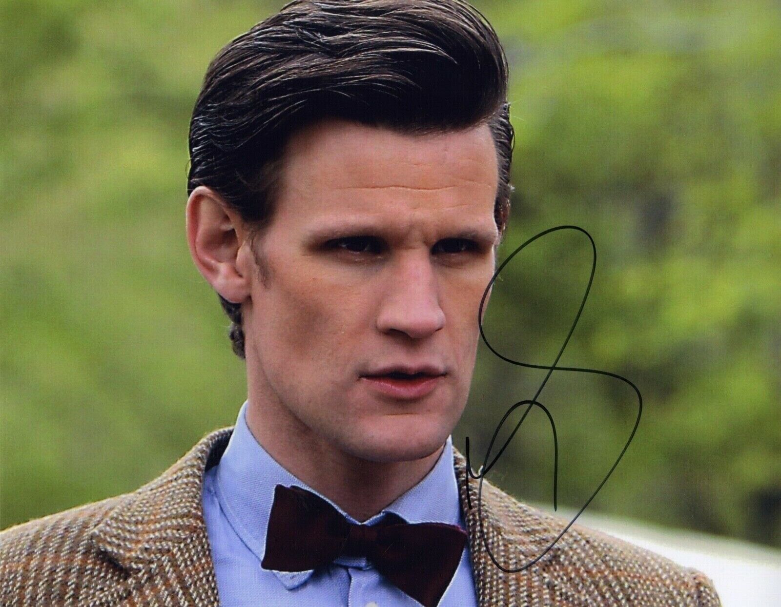 Actor Matt Smith as Doctor Who signed large Photo Poster painting