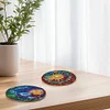 Ein Set (8 Stück) Sonne und Mond aus Holz - 5d DIY Craft Untersetzer