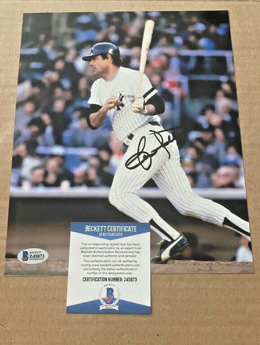 LOU PINIELLA SIGNED NEW YORK YANKEES 8X10 Photo Poster painting BECKETT CERTIFIED