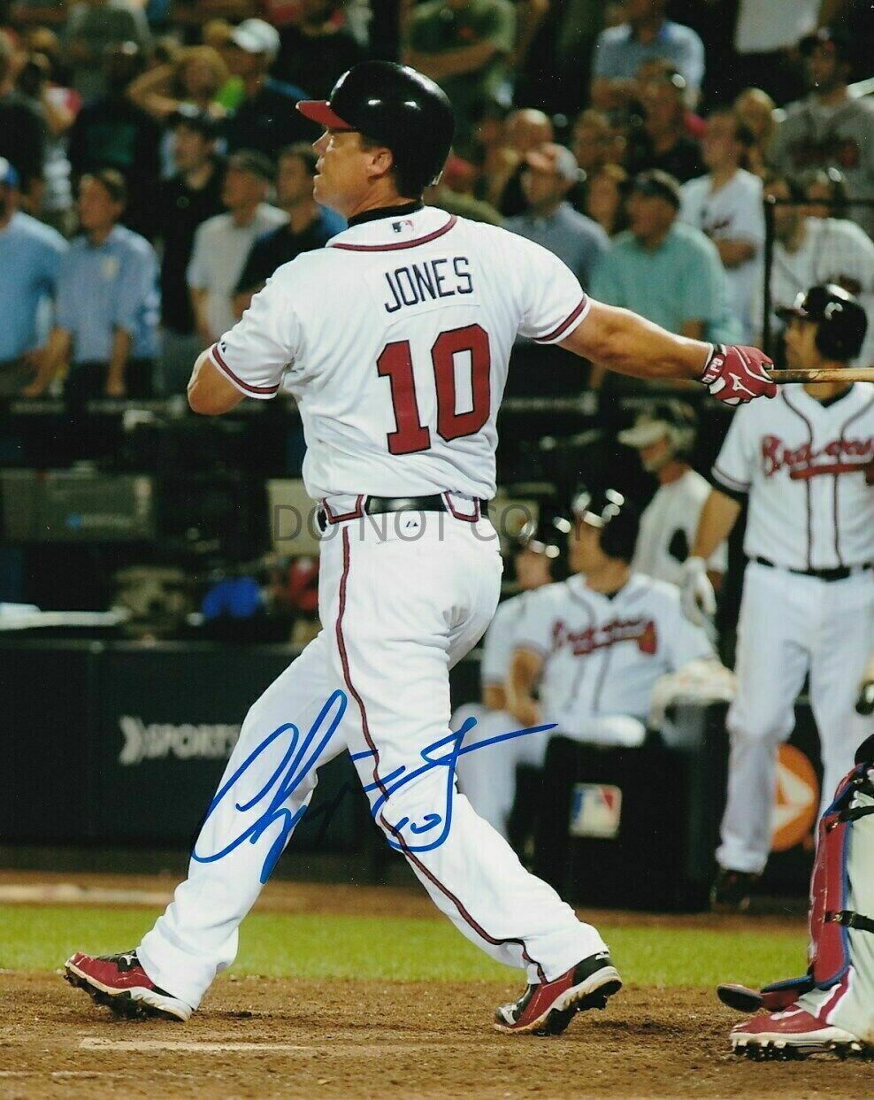 Chipper Jones Autographed Signed 8x10 Photo Poster painting HOF MLB Atlanta Braves REPRINT