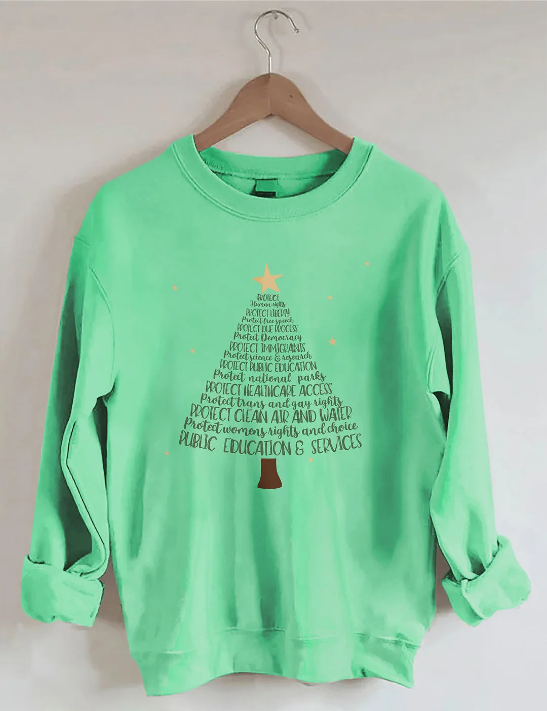 Protect Christmas Tree Sweatshirt
