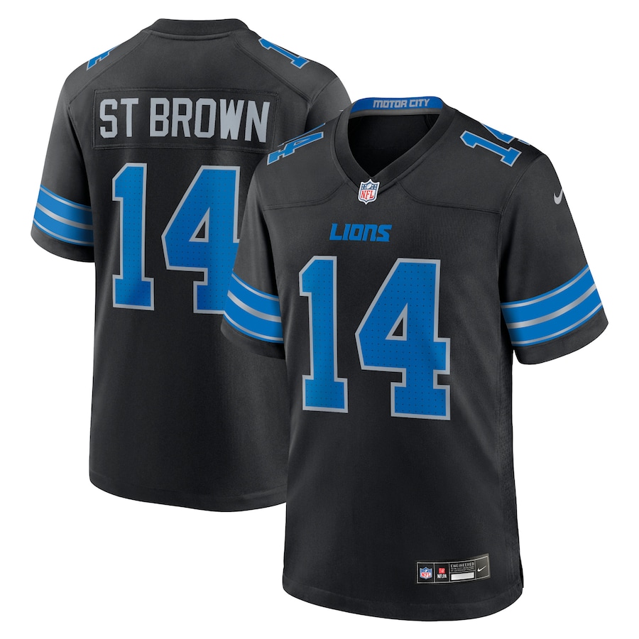 Detroit Lions Amon-Ra St. Brown Black 2nd Alternate Jersey mysite
