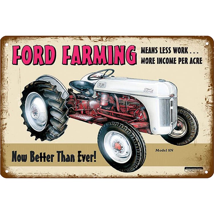 Ford farming - Enseigne Vintage Métallique/enseignes en bois - 20*30cm/30*40cm