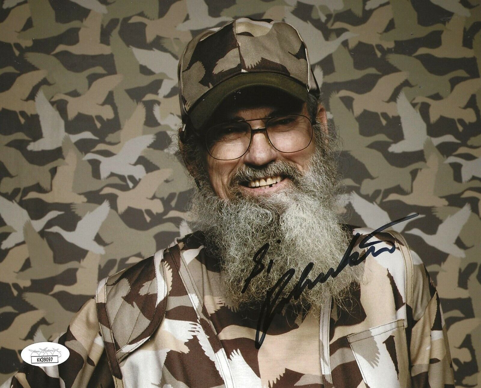 Si Robertson signed Duck Dynasty 8x10 Photo Poster painting autographed 5 JSA Certified