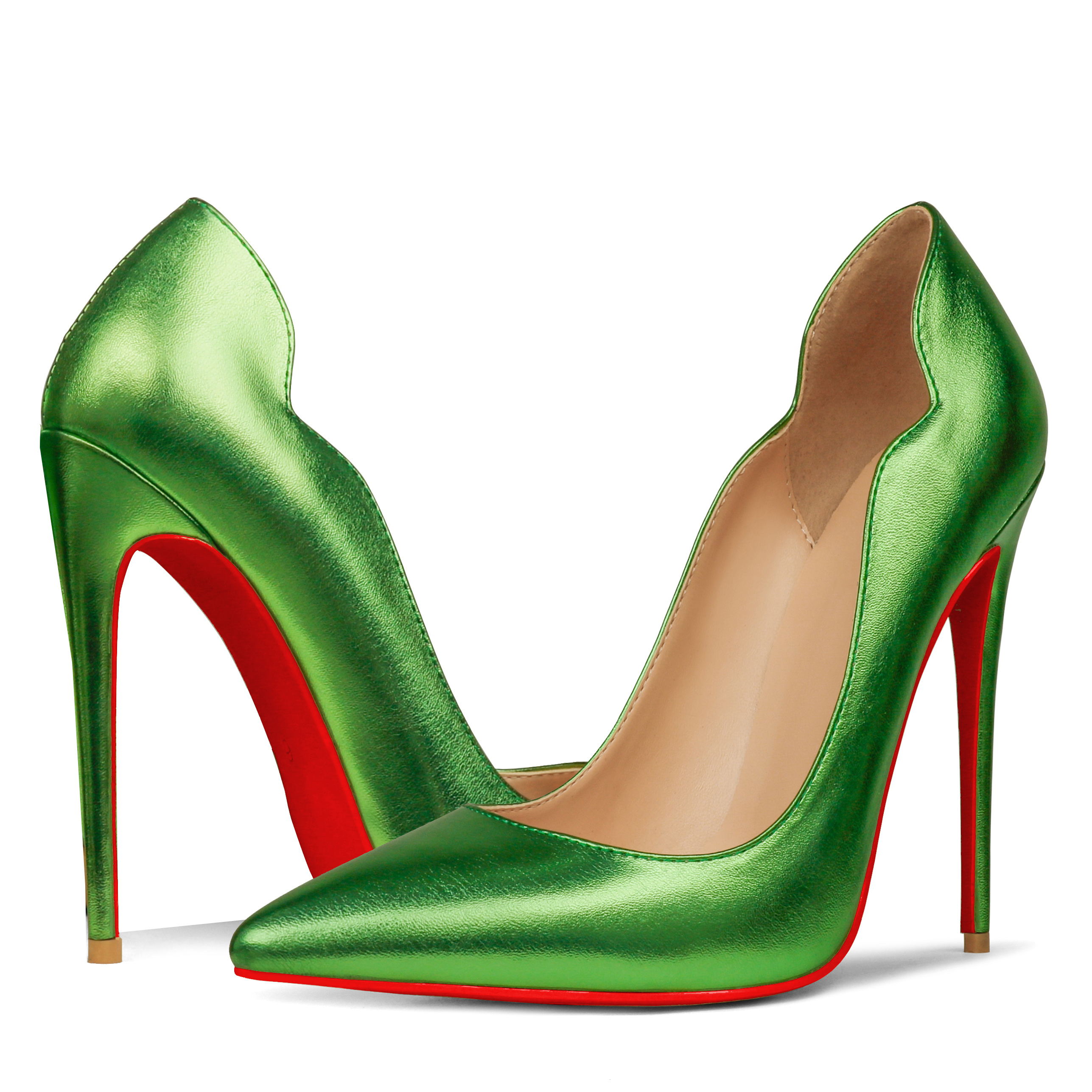 120mm Women's Red Bottom High Heels for Party Wedding Matte Pumps-MERUMOTE