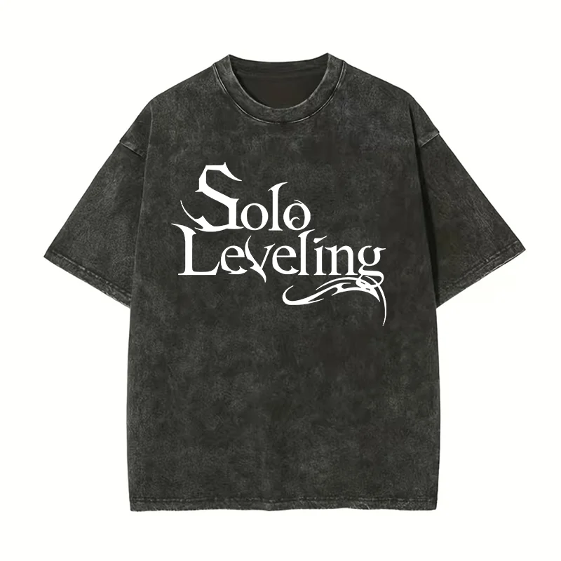 Solo Leveling Printed Unisex Washed T-Shirt