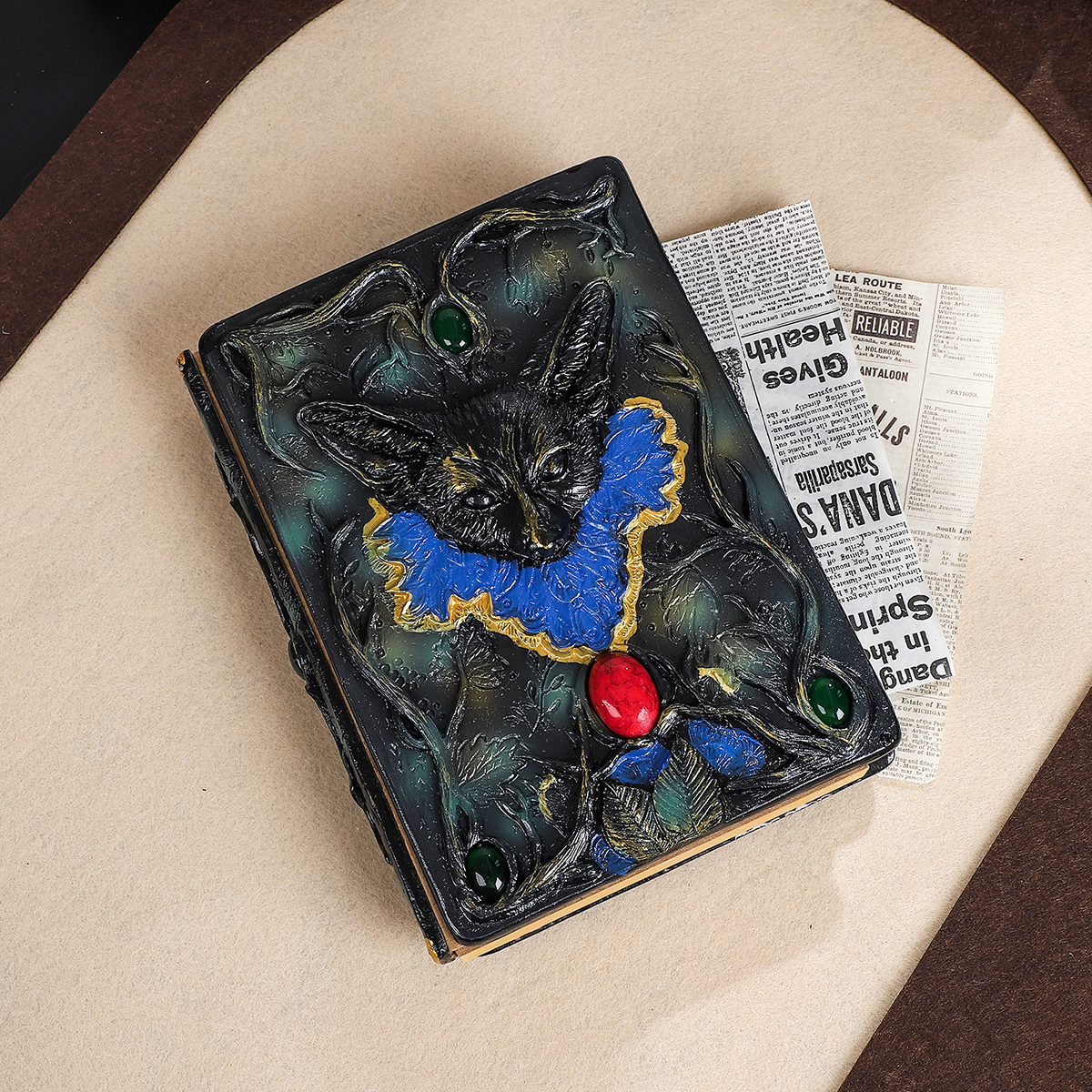 Journalsay A5 Dragon Book Series Vintage Resin Blank Inner Pages Notebook 