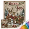 Holiday DIY 11CT 3 Strand Stamped Cross Stitch Kit for Adults 40x50cm
