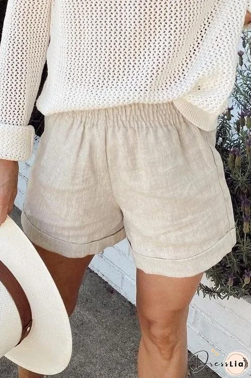 Solid Pockets Shorts
