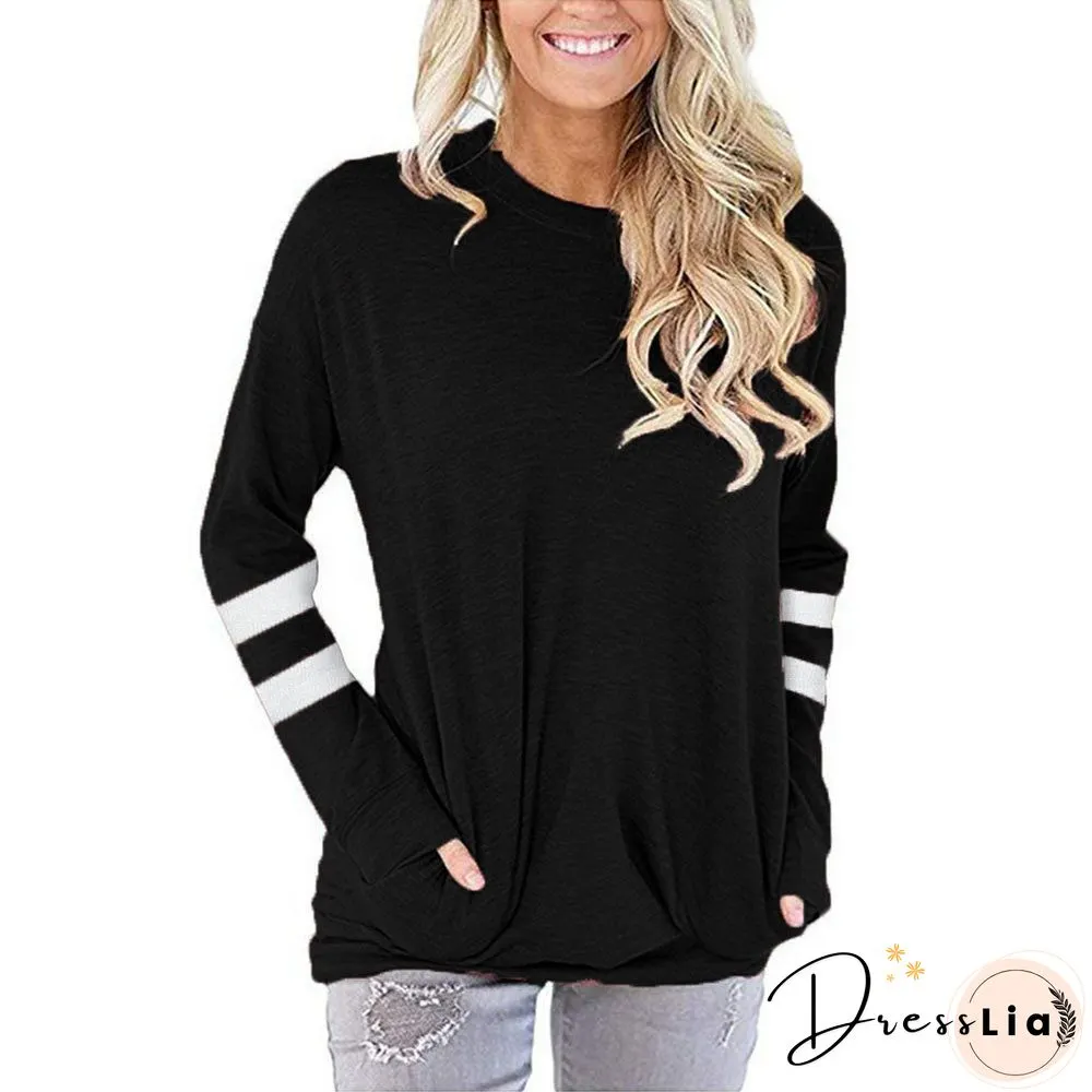 Manga Larga Tops Women Pink Long Sleeve Tees Ropa Mujer Spring Womens Fashion Tunique